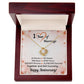 1 Year of Marriage - Best Anniversary Gift - Love Knot Necklace