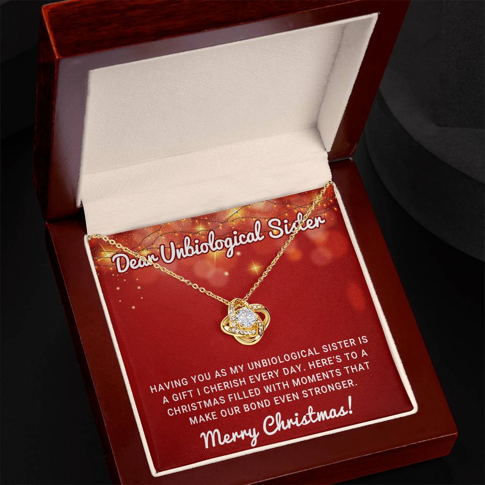 Dear Unbiological Sister - Love Knot Necklace