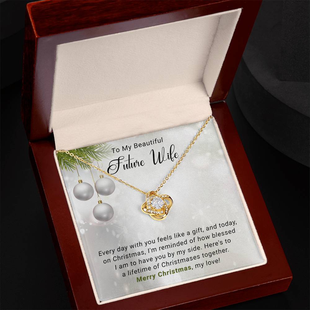 Future Wife - Life Time - Christmas gift - Love Knot Necklace