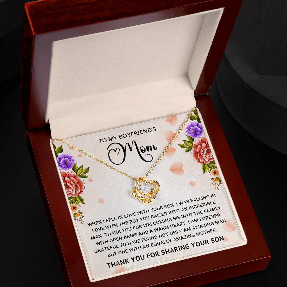 TO MY BOYFRIEND'S MOM - MOTHER'S DAY BEST GIFT - LOVE KNOT NECKLACE