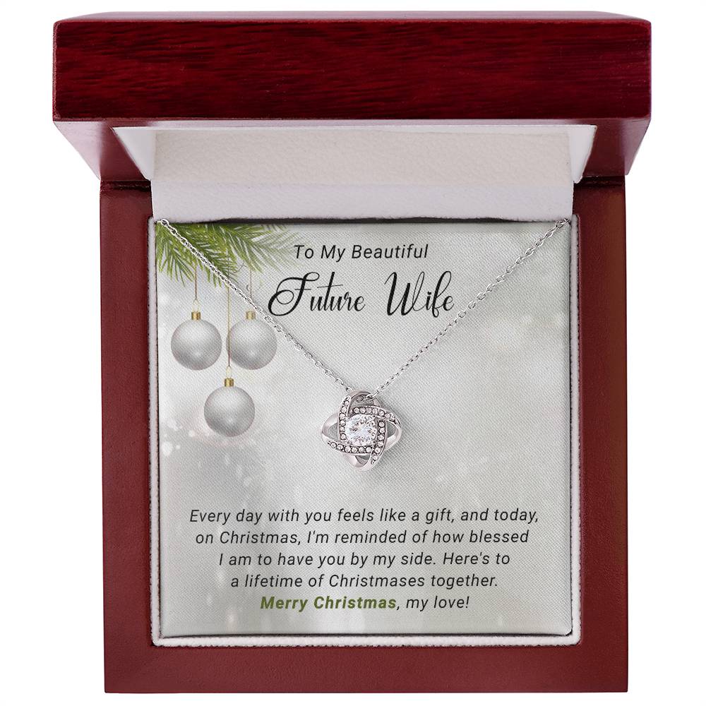 Future Wife - Life Time - Christmas gift - Love Knot Necklace