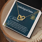 Unbiological Sister - Christmas Gift- Interlocking Hearts Necklace
