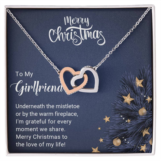 Girlfriend - Christmas Gift - Interlocking Hearts Necklace