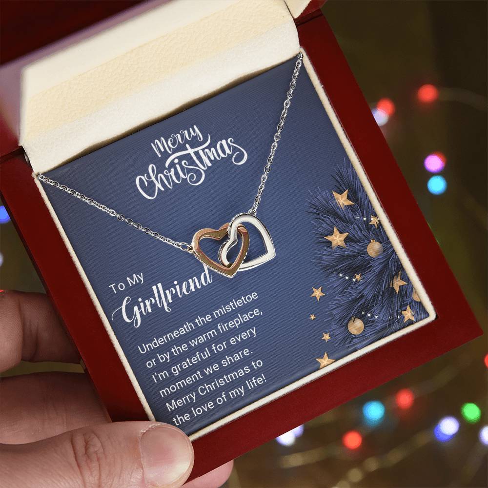 Girlfriend - Christmas Gift - Interlocking Hearts Necklace