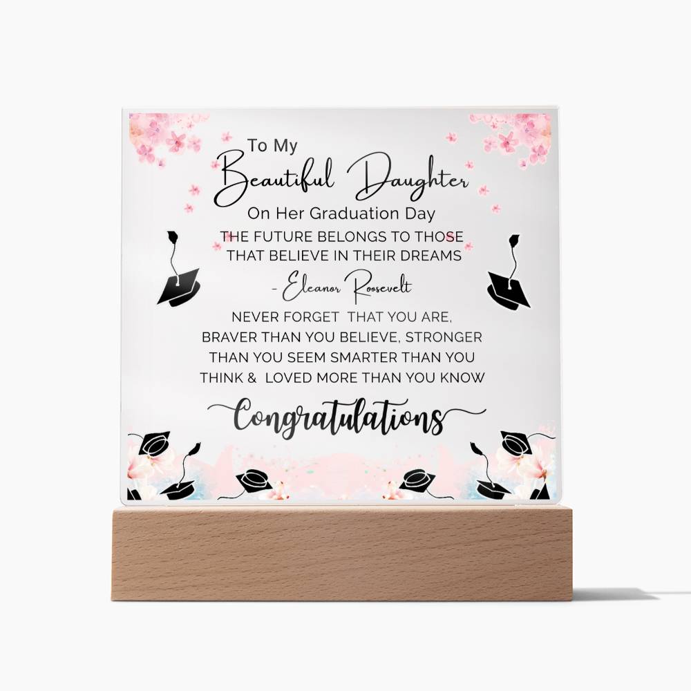 Perfect Graduation Gift - Congratulations - Acrylic Square Plaque