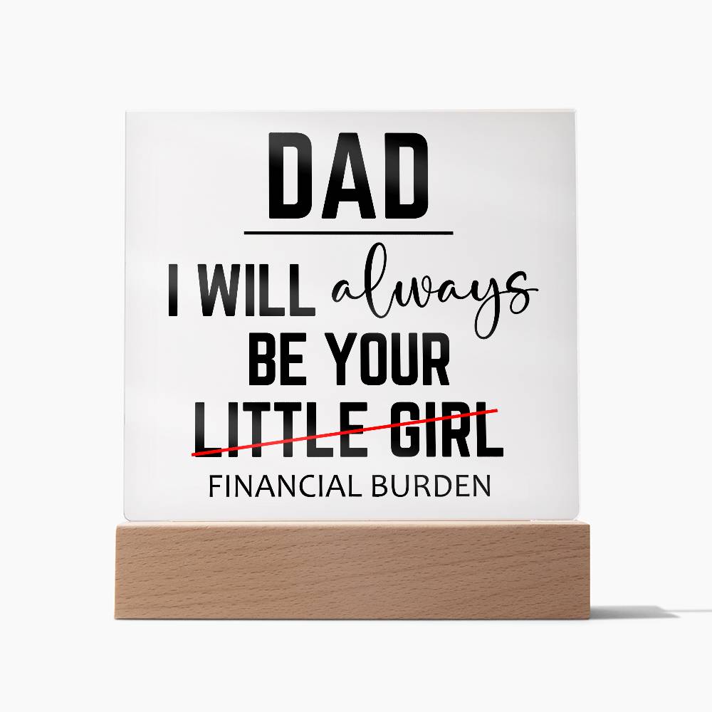 Father's Day Special Gift - Happy Father's Day - Acrylic Square Plaque