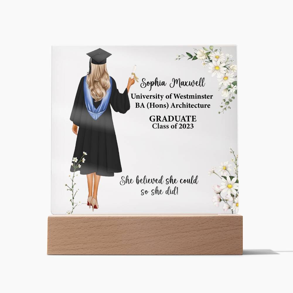 Celebrate success with custom Acrylic Plaques