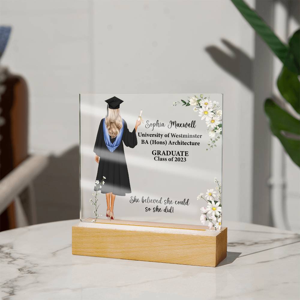 Celebrate success with custom Acrylic Plaques