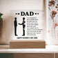 Father's Day Special Gift - Happy Father's Day - Acrylic Square Plaque