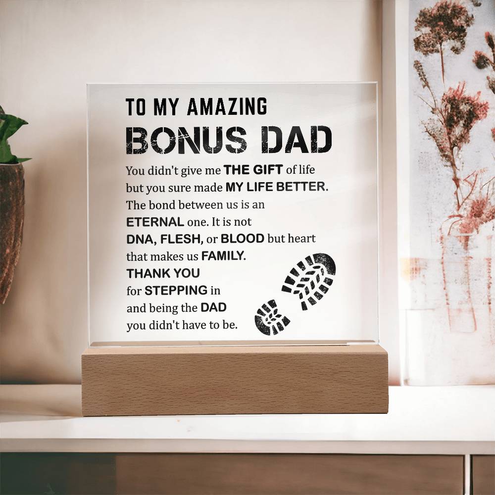 Father's Day Special Gift - Happy Father's Day - Acrylic Square Plaque