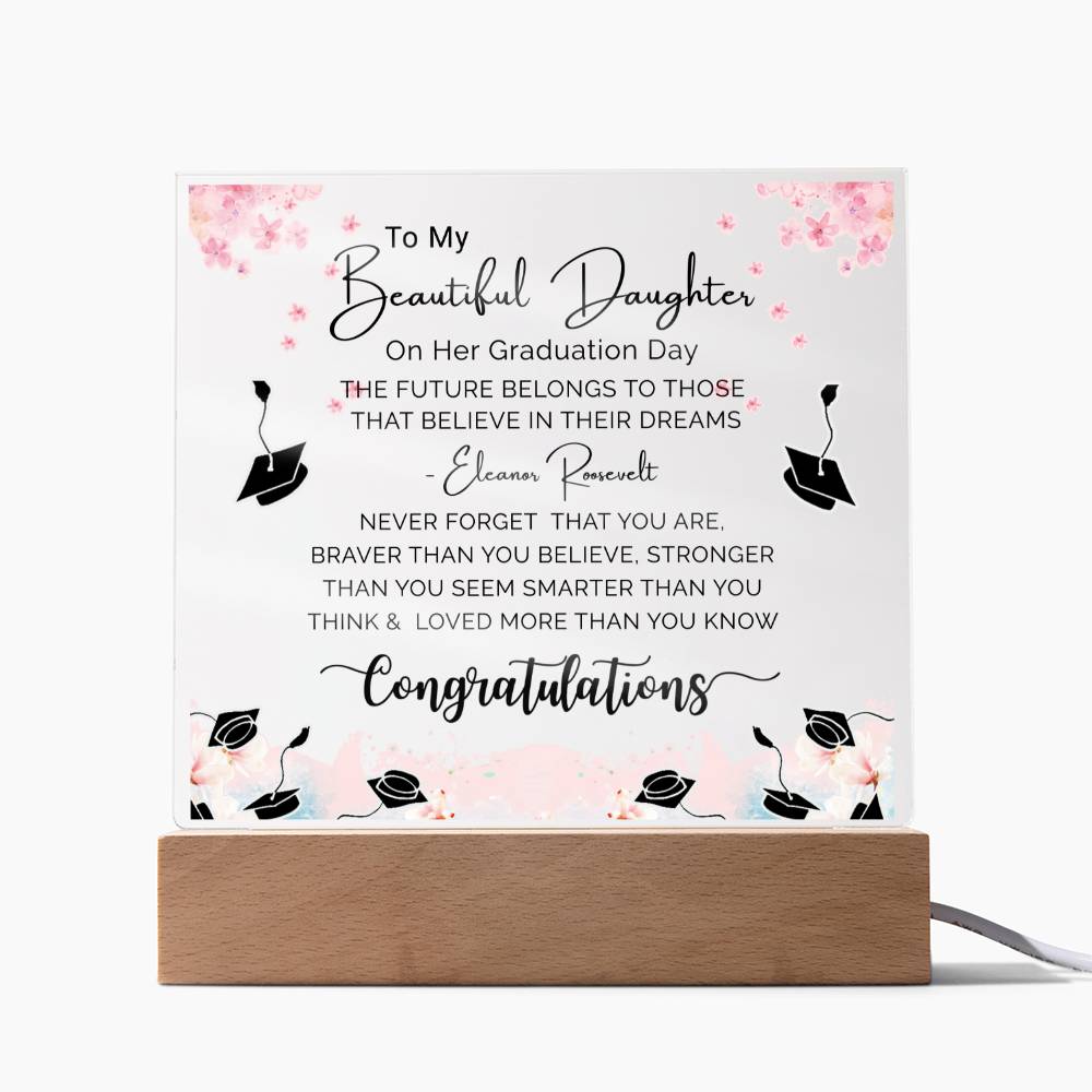 Perfect Graduation Gift - Congratulations - Acrylic Square Plaque