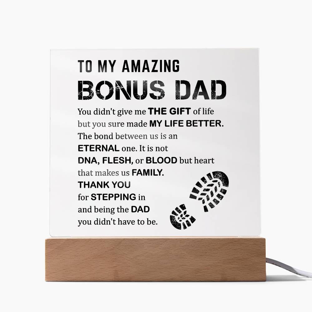 Father's Day Special Gift - Happy Father's Day - Acrylic Square Plaque