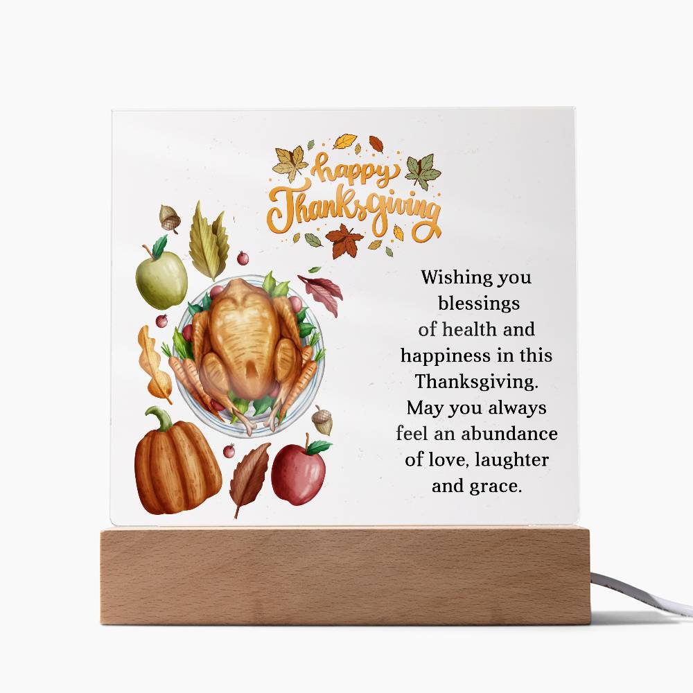 Perfect Thanksgiving Gift - Acrylic Square Plaque