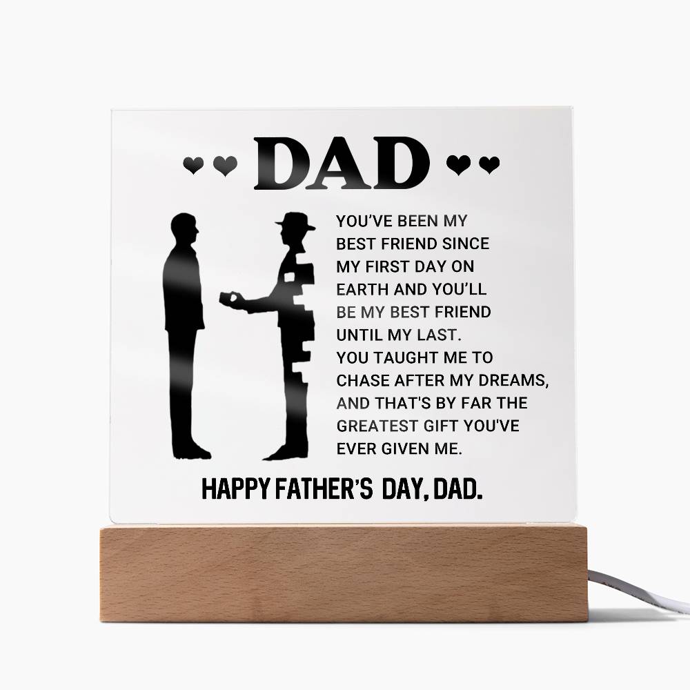 Father's Day Special Gift - Happy Father's Day - Acrylic Square Plaque