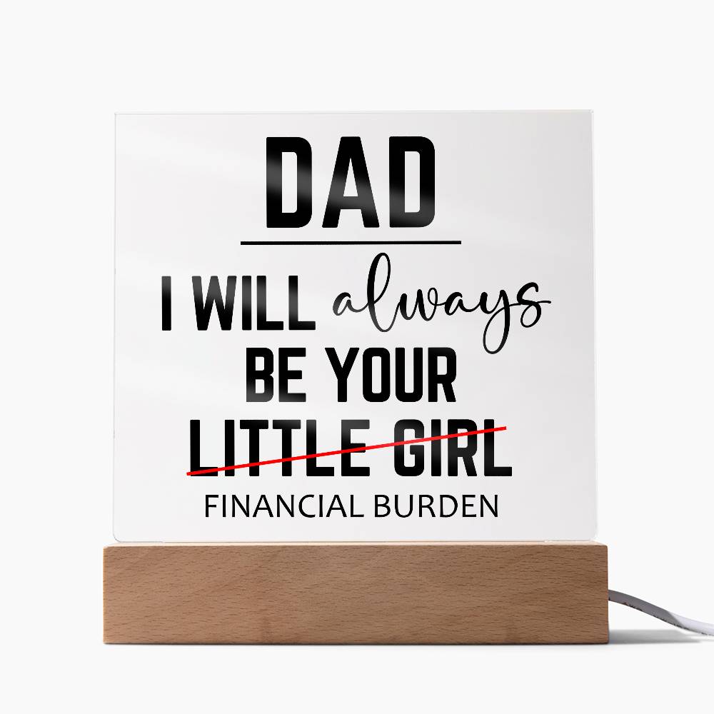 Father's Day Special Gift - Happy Father's Day - Acrylic Square Plaque