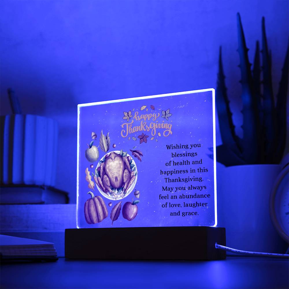 Perfect Thanksgiving Gift - Acrylic Square Plaque