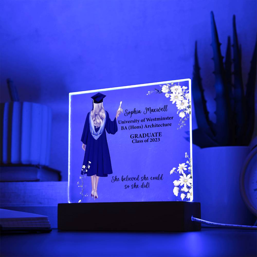 Celebrate success with custom Acrylic Plaques