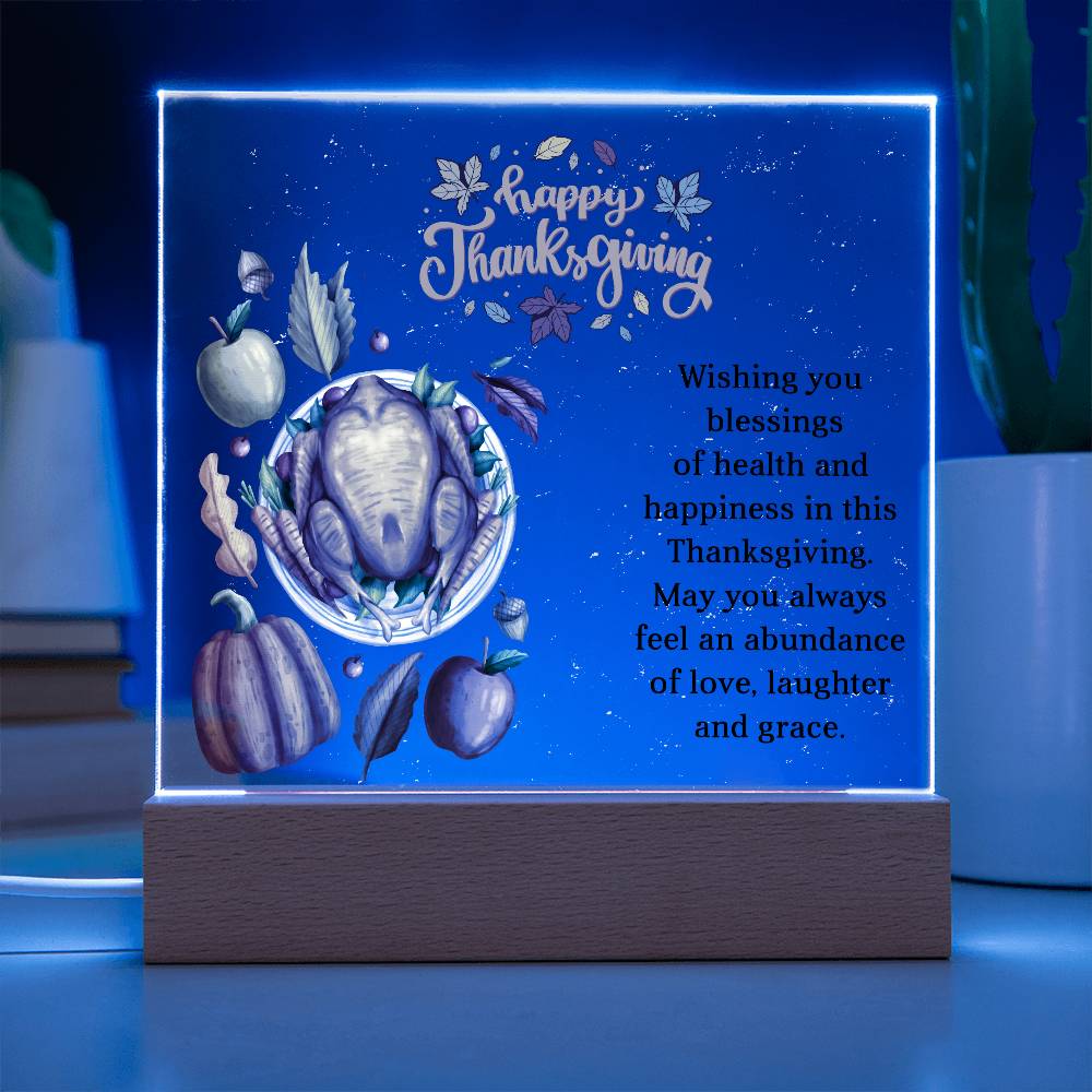 Perfect Thanksgiving Gift - Acrylic Square Plaque