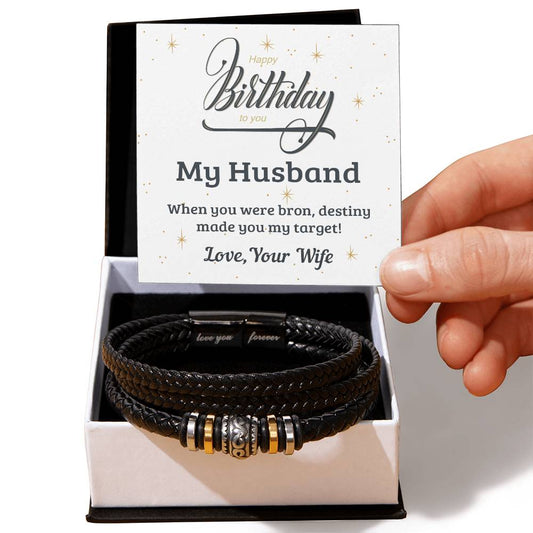 To My Husband - Best Birthday Gift For Husband - Love You Forever Bracelet