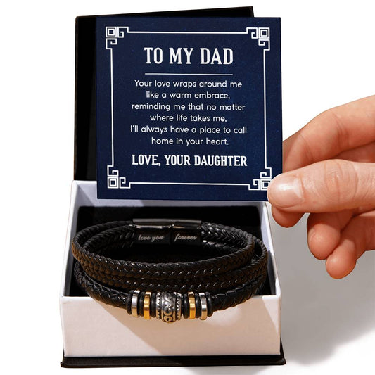 Father's Day Special Gift - Happy Father's Day - Love You Forever Bracelet