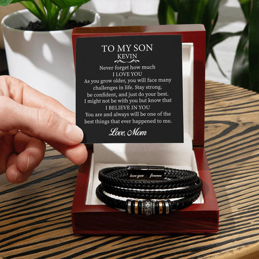 To My Son - Love You Forever Bracelet