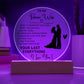 To My Future Wife - Valentines gift - Acrylic Circle Plaque