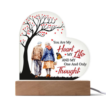 You Are My Heart My Life - Best Gift For Valentine's Day - Acrylic Heart Plaque