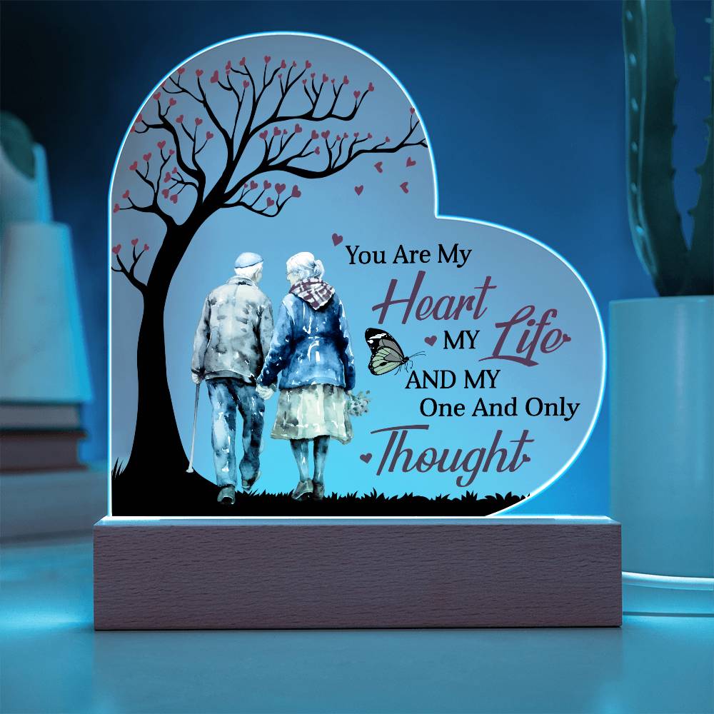 You Are My Heart My Life - Best Gift For Valentine's Day - Acrylic Heart Plaque