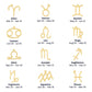 To My Beautiful Wife - Best Birthday Gift For Wife - Zodiac Symbol Necklace