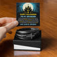 To My Grandson - Best Halloween Gift - Men's Cross Bracelet