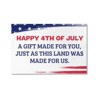 Happy 4th of July - Gallery Wrapped Canvas - USA Independence Day