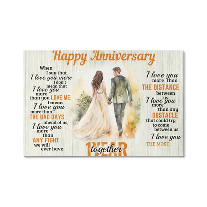 Anniversary Perfect gift - Gallery Wrapped Canvas