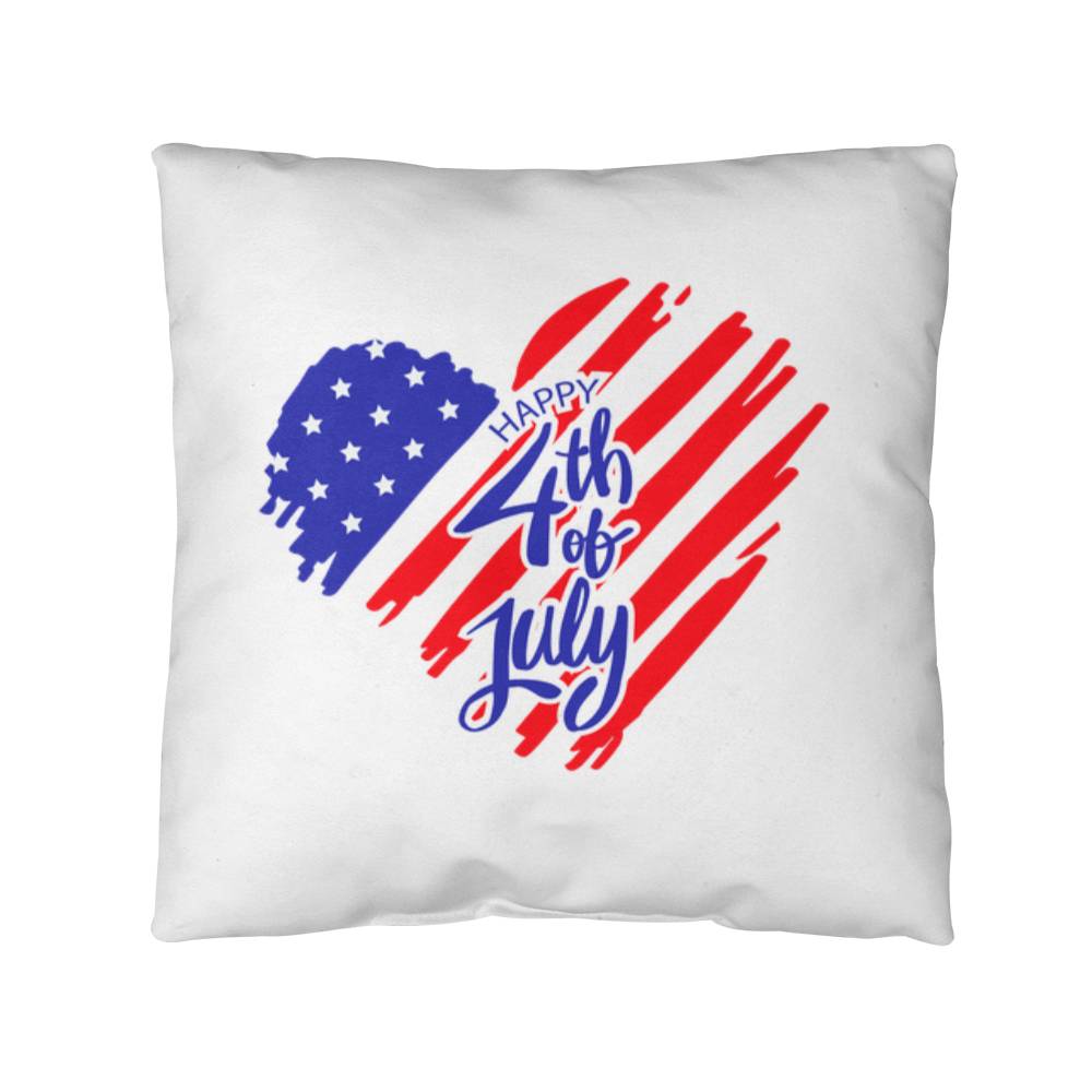 4th of July Pillow - Indoor and Outdoor Pillow - USA Independence Day