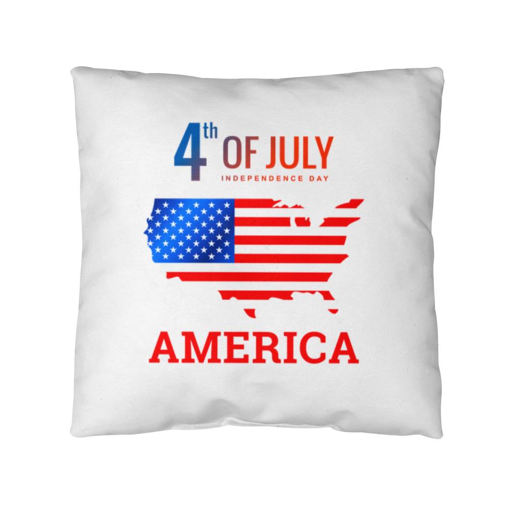 4th of July Pillow - Indoor and Outdoor Pillow - USA Independence Day