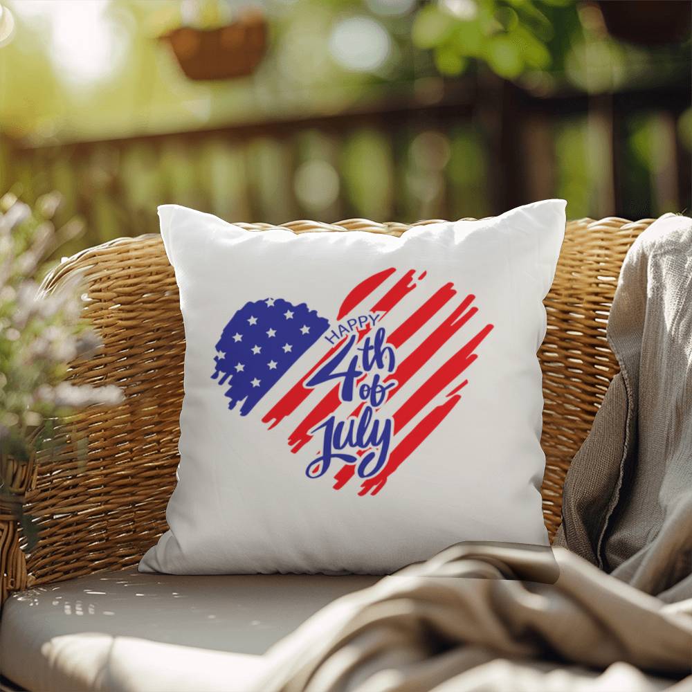 4th of July Pillow - Indoor and Outdoor Pillow - USA Independence Day