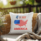 4th of July Pillow - Indoor and Outdoor Pillow - USA Independence Day