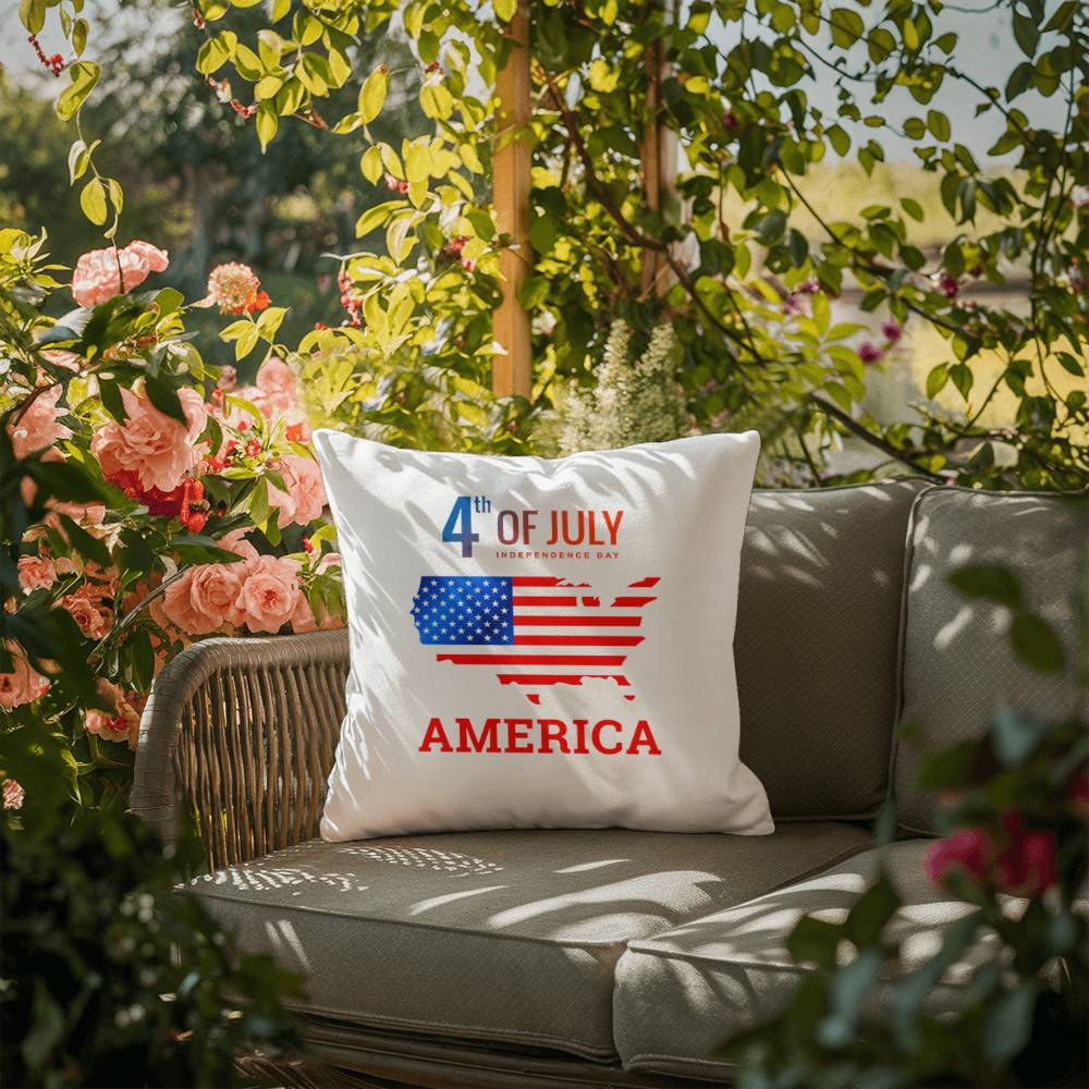 4th of July Pillow - Indoor and Outdoor Pillow - USA Independence Day