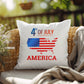 4th of July Pillow - Indoor and Outdoor Pillow - USA Independence Day