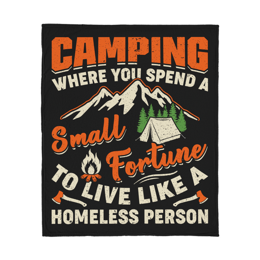 New Camping Blanket - Jersey Fleece Blanket