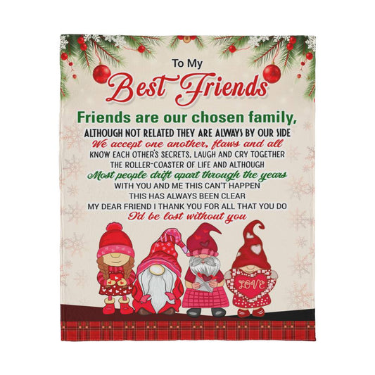 To My Best Friend - Christmas Gift - Jersey Fleece Blanket