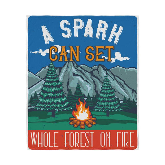 New Camping Blanket - Jersey Fleece Blanket