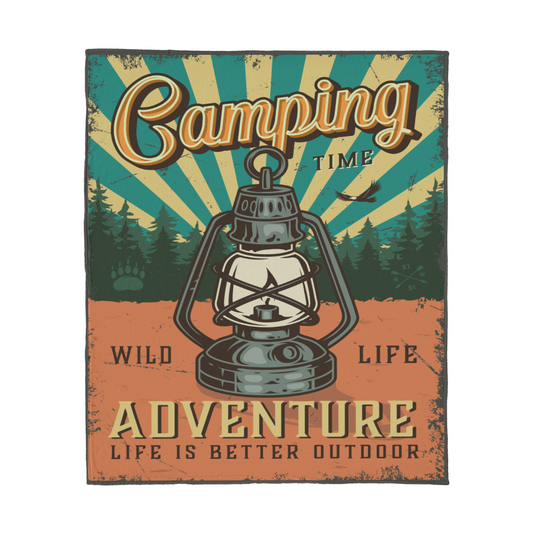 New Camping Blanket - Jersey Fleece Blanket