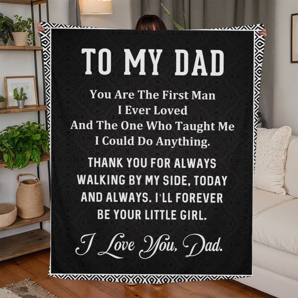 Father's Day Special Gift - Happy Father's Day - Jersey Fleece Blanket