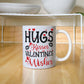 Hugs, Kisses Valentine's Wishes - Valentine's Day Best Gift For - White Ceramic Mug