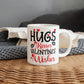 Hugs, Kisses Valentine's Wishes - Valentine's Day Best Gift For - White Ceramic Mug