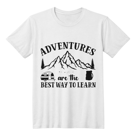 Adventure are the best way to learn - Camping  T-Shirt