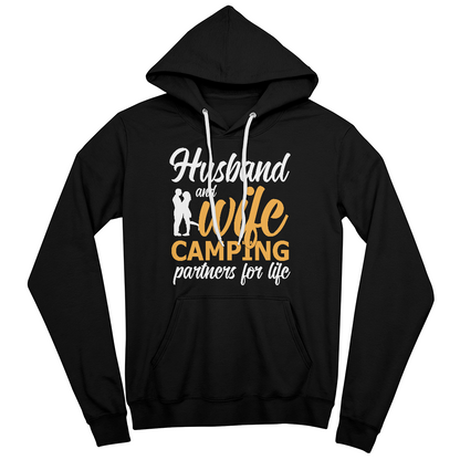 Husband & Wife Camping Partners for Life - Pullover Hoodie