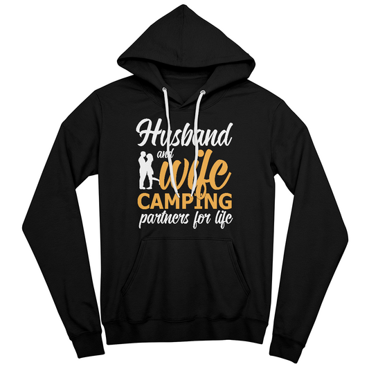 Husband & Wife Camping Partners for Life - Pullover Hoodie