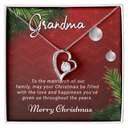 Grandma - Love and Happiness - Christmas Gift - Forever Love Necklace