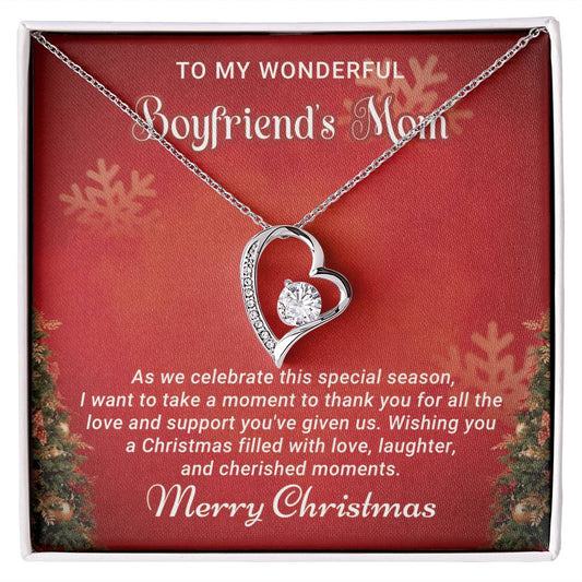 Boyfriend's Mom - Thank you - Christmas Gift - Forever Love Necklace